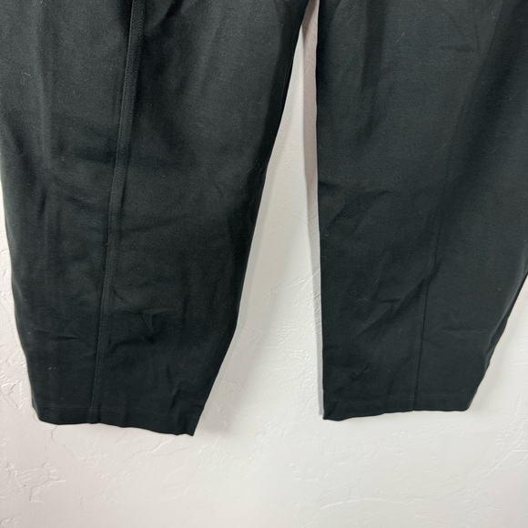 Eileen Fisher Pants Dress Trousers Washable Flex Ponte Knit Solid Black Wide Leg - Picture 6 of 8